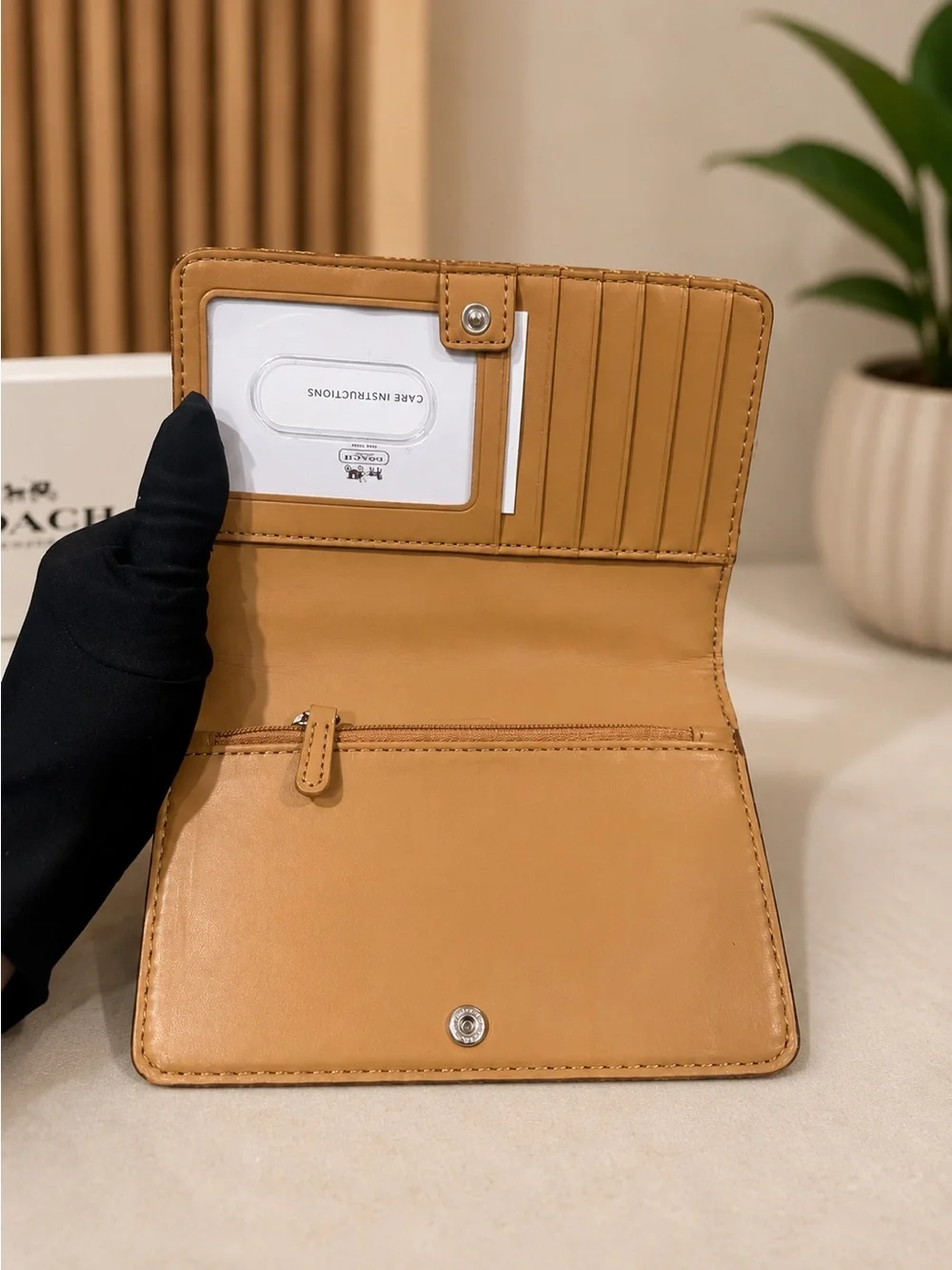 Vintage Coach Y2K NWT Crossbody Park Leather Dylan Wallet Signature Canvas